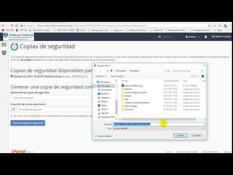 Miniatura · Cómo hacer una Copia de Seguridad de un sitio web en cpanel