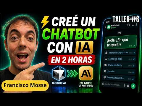 ⚡ (Taller #7) Creé un Chatbot con IA en 2 Horas (y Cursor casi lo arruina todo)